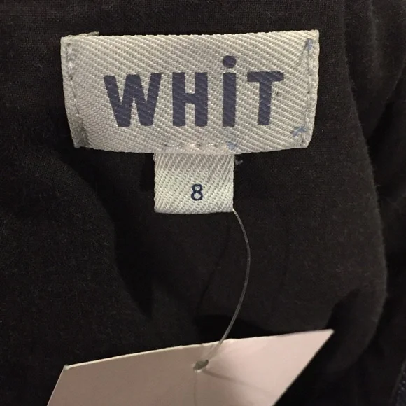 NWT Whit Anthropologie Denim Cutout Knot Dress 8 blue bow - Picture 7 of 8